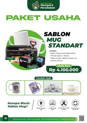 Paket Usaha Sablon Mug Standart