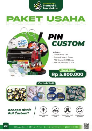Paket Usaha Pin Custom